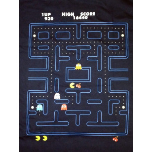 Pac-Man - Maze Chase Official T Shirt ( Men M ) ***READY TO SHIP from Hong Kong***